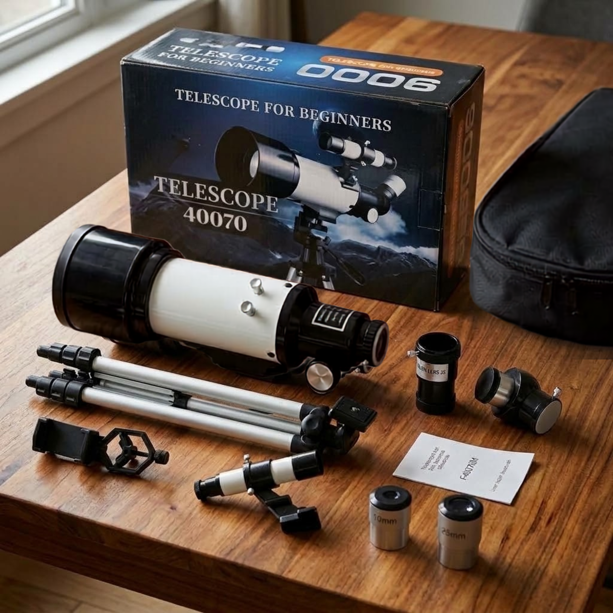 Telescope for Adults and Beginners 70mm Refractor with Phone Adapter