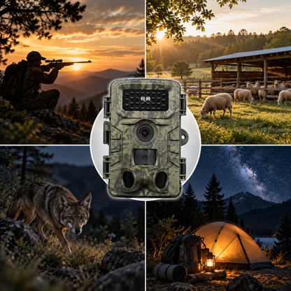 Trail Camera 58MP with No Glow Night Vision and Motion Trigger