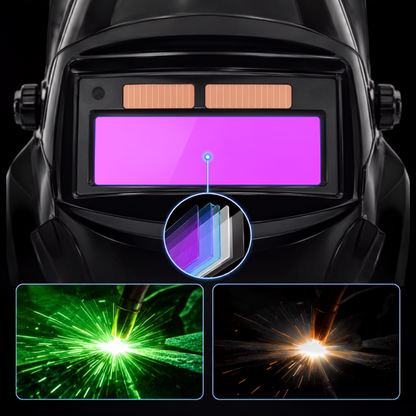Welding Helmet Auto Darkening and Lightweight with Built In Light