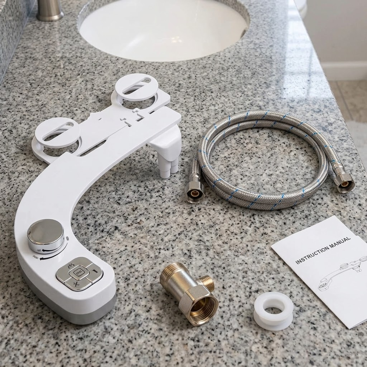 Bidet Attachment for Toilet Non Electric with Front and Rear Wash