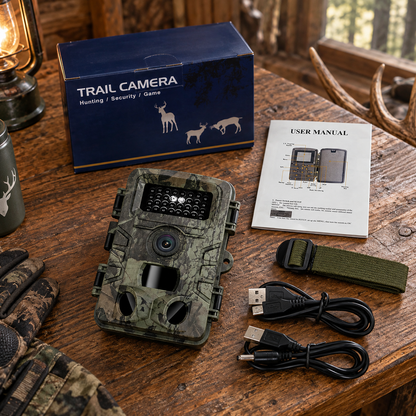Trail Camera 58MP with No Glow Night Vision and Motion Trigger